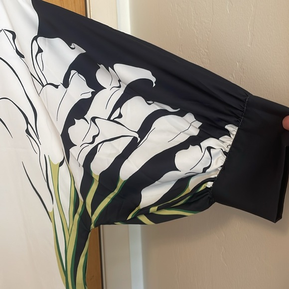 NWT Gracia Tunic  / Shirt Dress Large Black And White - Picture 4 of 12